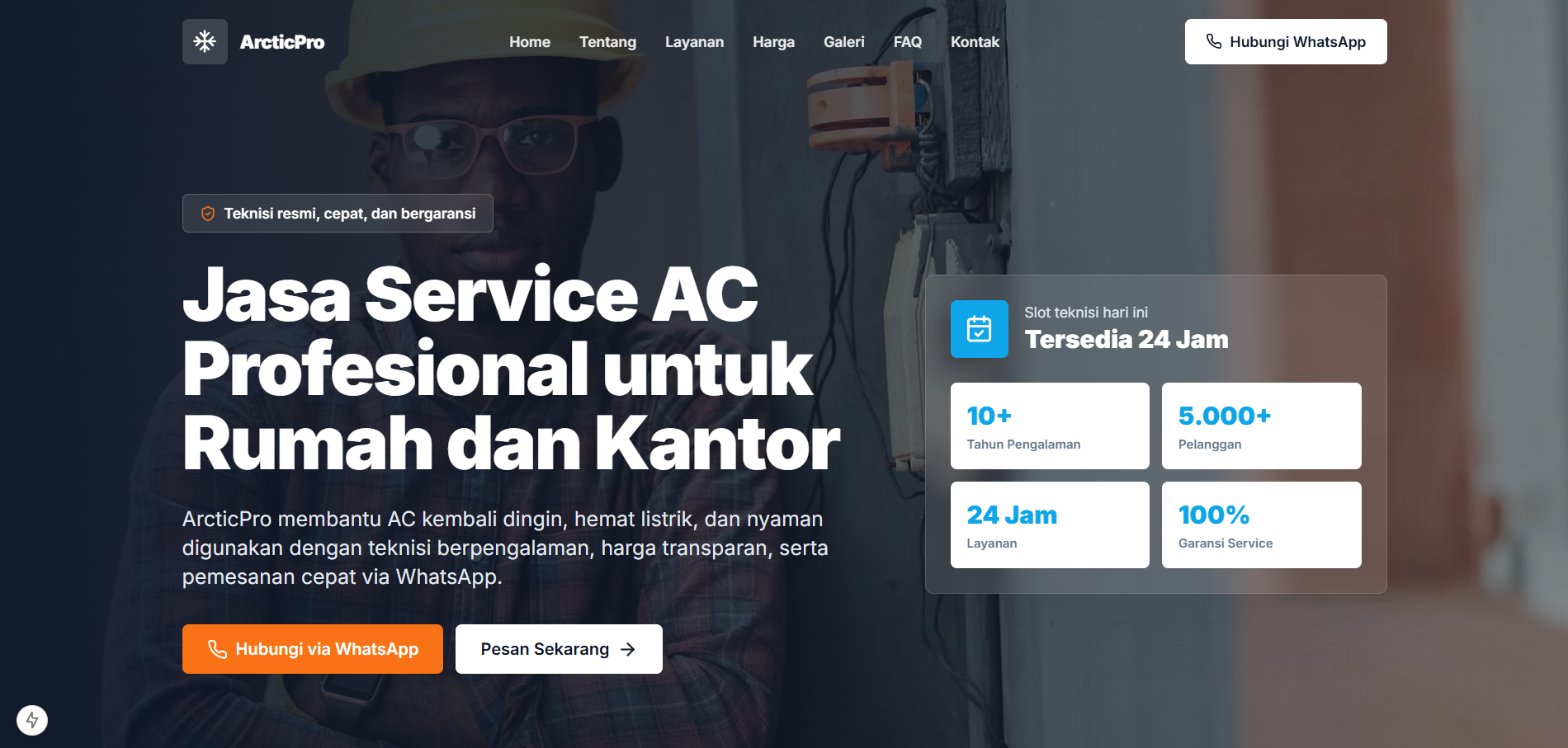 Pratinjau proyek Jasa Service AC