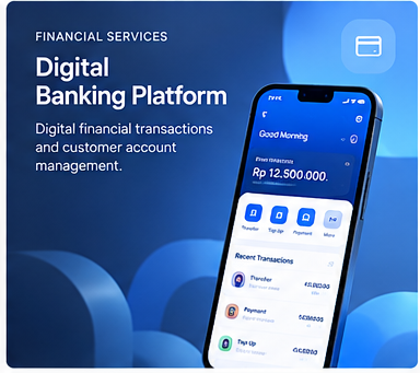Illustrative Digital Banking Platform software interface